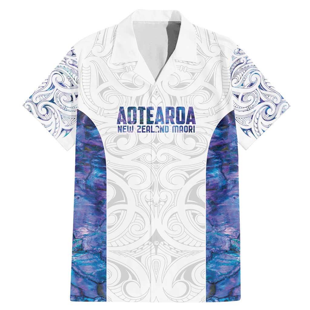 Custom New Zealand Aotearoa Family Matching Mermaid Dress and Hawaiian Shirt Purple Maori Paua Shell Indigenous - Aussie Hoodie