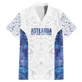 Custom New Zealand Aotearoa Family Matching Mermaid Dress and Hawaiian Shirt Purple Maori Paua Shell Indigenous - Aussie Hoodie