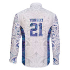 Custom New Zealand Aotearoa Family Matching Off The Shoulder Long Sleeve Dress and Hawaiian Shirt Purple Maori Paua Shell Indigenous - Aussie Hoodie