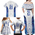 Custom New Zealand Aotearoa Family Matching Off Shoulder Maxi Dress and Hawaiian Shirt Purple Maori Paua Shell Indigenous - Aussie Hoodie