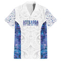 Custom New Zealand Aotearoa Family Matching Short Sleeve Bodycon Dress and Hawaiian Shirt Purple Maori Paua Shell Indigenous - Aussie Hoodie
