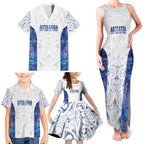 Custom New Zealand Aotearoa Family Matching Tank Maxi Dress and Hawaiian Shirt Purple Maori Paua Shell Indigenous - Aussie Hoodie