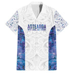 Custom New Zealand Aotearoa Hawaiian Shirt Purple Maori Paua Shell Indigenous - Aussie Hoodie