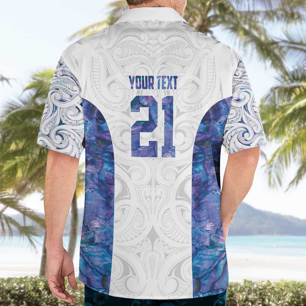Custom New Zealand Aotearoa Hawaiian Shirt Purple Maori Paua Shell Indigenous - Aussie Hoodie