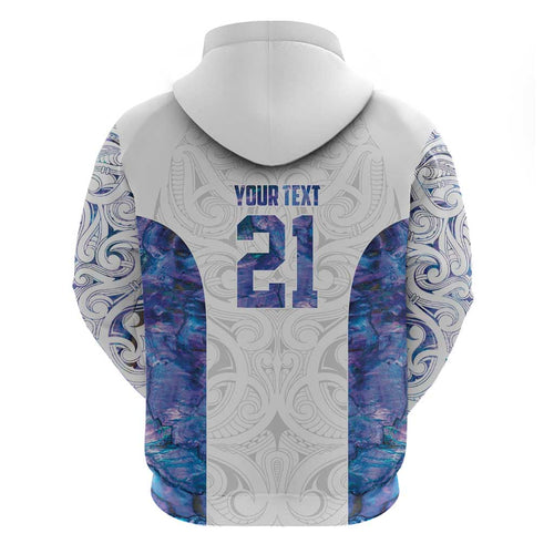 Custom New Zealand Aotearoa Hoodie Purple Maori Paua Shell Indigenous - Aussie Hoodie