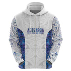 Custom New Zealand Aotearoa Hoodie Purple Maori Paua Shell Indigenous - Aussie Hoodie