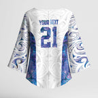 Custom New Zealand Aotearoa Kimono Sleeve Blouse Purple Maori Paua Shell Indigenous - Aussie Hoodie