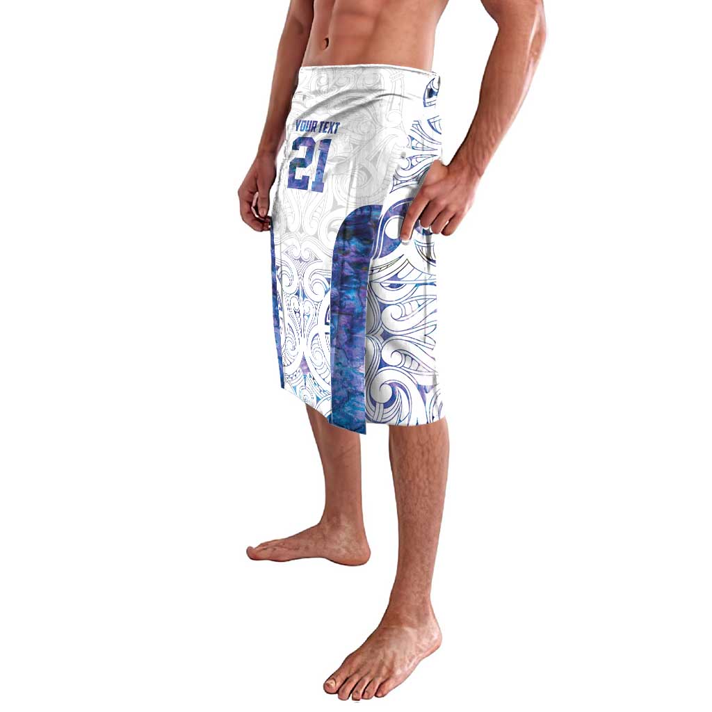 Custom New Zealand Aotearoa Lavalava Purple Maori Paua Shell Indigenous - Aussie Hoodie