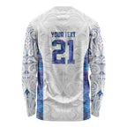 Custom New Zealand Aotearoa Long Sleeve Shirt Purple Maori Paua Shell Indigenous - Aussie Hoodie