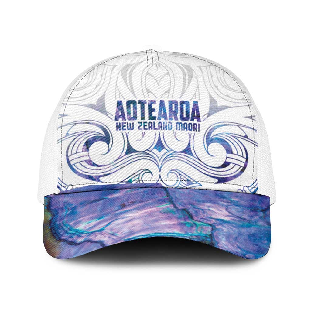 New Zealand Aotearoa Mesh Trucker Cap Purple Maori Papua Shell Indigenous - Aussie Hoodie