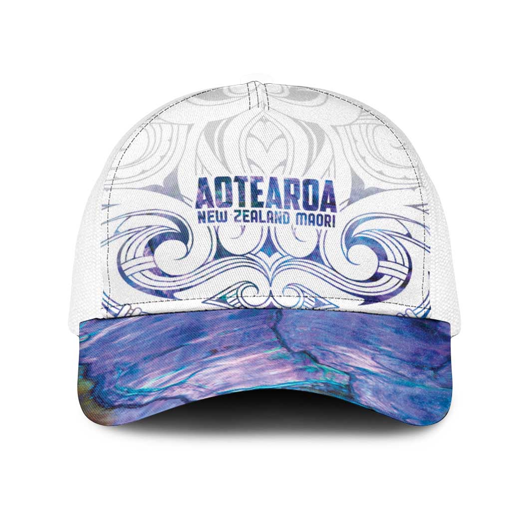 New Zealand Aotearoa Mesh Trucker Cap Purple Maori Papua Shell Indigenous - Aussie Hoodie