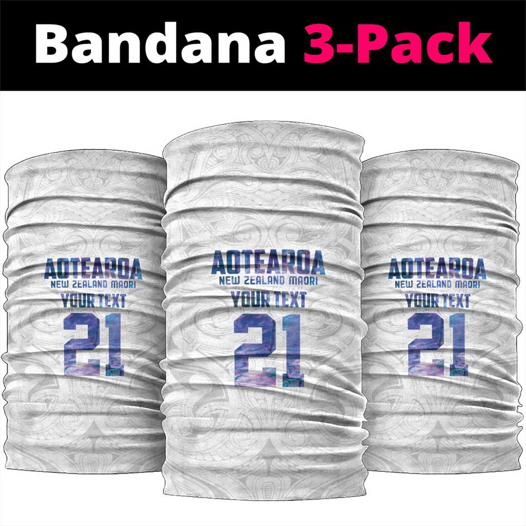 Custom New Zealand Aotearoa Neck Gaiter Purple Maori Paua Shell Indigenous LT9