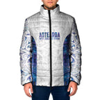 Custom New Zealand Aotearoa Padded Jacket Purple Maori Paua Shell Indigenous - Aussie Hoodie