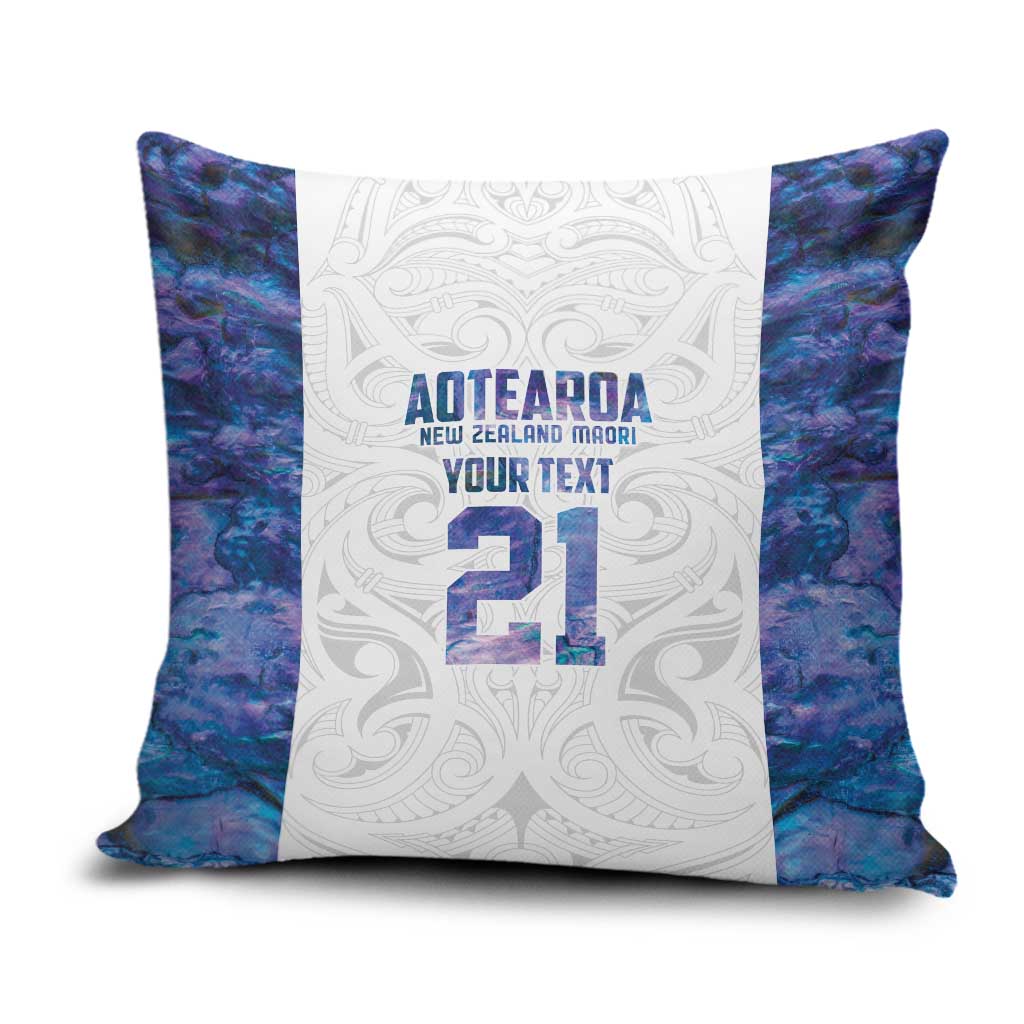 Custom New Zealand Aotearoa Pillow Cover Purple Maori Paua Shell Indigenous - Aussie Hoodie