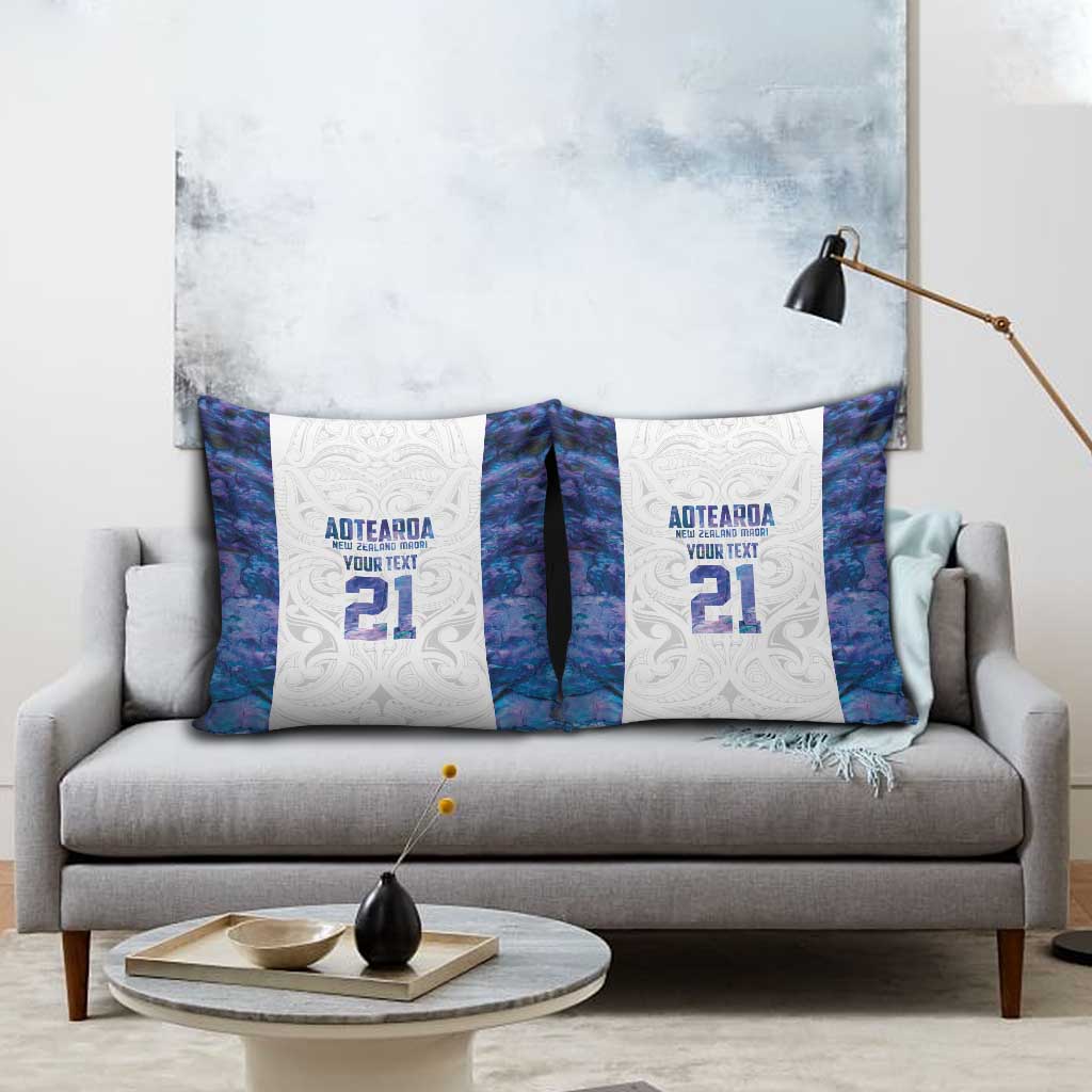 Custom New Zealand Aotearoa Pillow Cover Purple Maori Paua Shell Indigenous - Aussie Hoodie