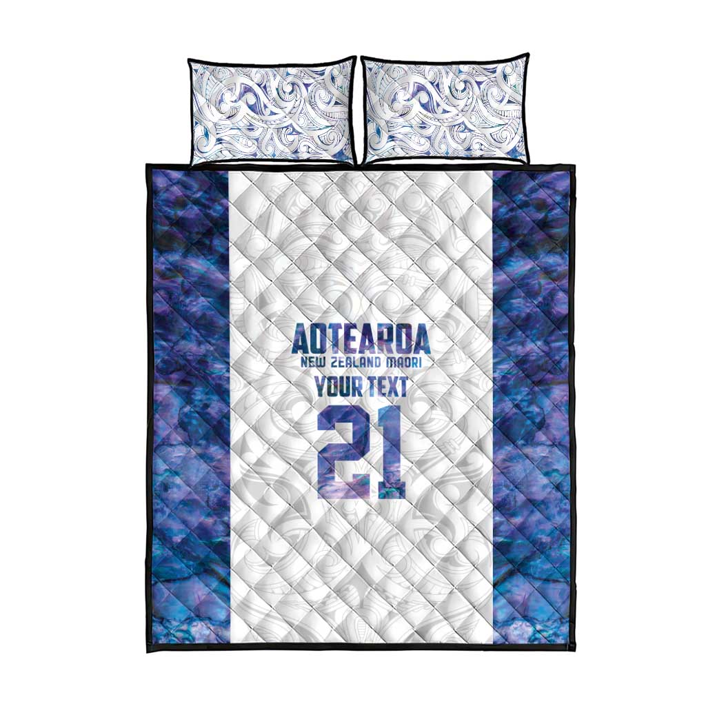 Custom New Zealand Aotearoa Quilt Bed Set Purple Maori Paua Shell Indigenous - Aussie Hoodie