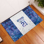 Custom New Zealand Aotearoa Rubber Doormat Purple Maori Paua Shell Indigenous - Aussie Hoodie