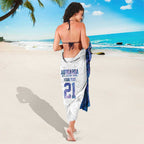 Custom New Zealand Aotearoa Sarong Purple Maori Paua Shell Indigenous - Aussie Hoodie