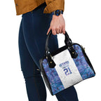 Custom New Zealand Aotearoa Shoulder Handbag Purple Maori Paua Shell Indigenous - Aussie Hoodie
