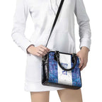 Custom New Zealand Aotearoa Shoulder Handbag Purple Maori Paua Shell Indigenous - Aussie Hoodie