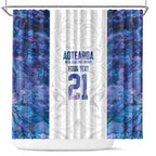 Custom New Zealand Aotearoa Shower Curtain Purple Maori Paua Shell Indigenous - Aussie Hoodie