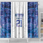 Custom New Zealand Aotearoa Shower Curtain Purple Maori Paua Shell Indigenous - Aussie Hoodie