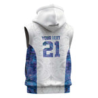 Custom New Zealand Aotearoa Sleeveless Hoodie Purple Maori Paua Shell Indigenous - Aussie Hoodie