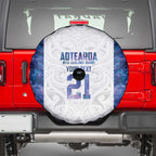 Custom New Zealand Aotearoa Spare Tire Cover Purple Maori Paua Shell Indigenous - Aussie Hoodie