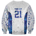 Custom New Zealand Aotearoa Sweatshirt Purple Maori Paua Shell Indigenous - Aussie Hoodie