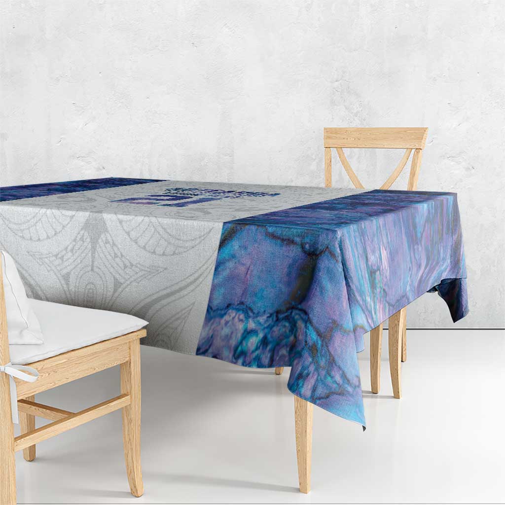 Custom New Zealand Aotearoa Tablecloth Purple Maori Paua Shell Indigenous - Aussie Hoodie