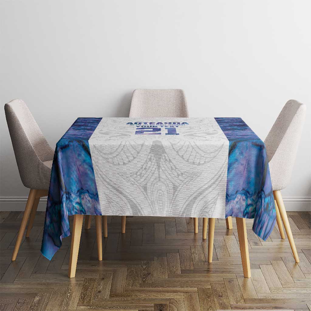 Custom New Zealand Aotearoa Tablecloth Purple Maori Paua Shell Indigenous - Aussie Hoodie