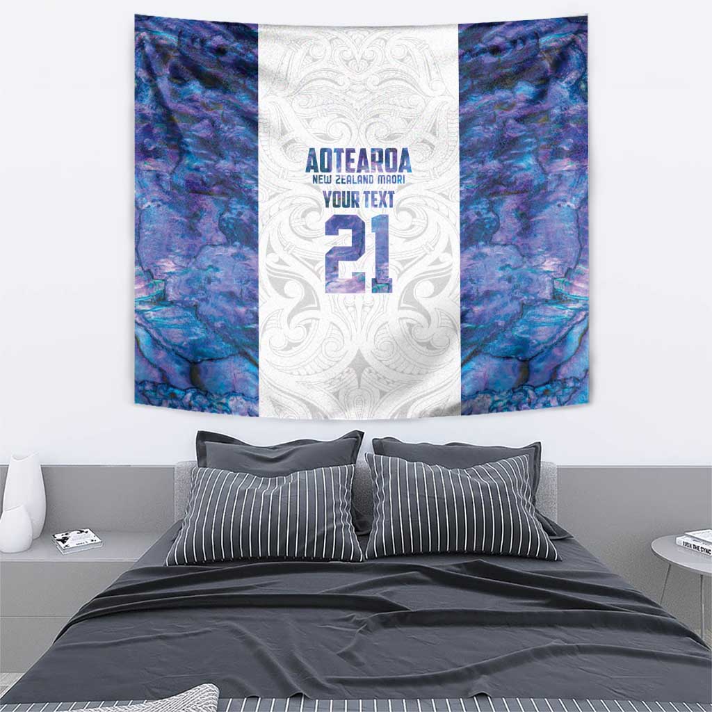 Custom New Zealand Aotearoa Tapestry Purple Maori Paua Shell Indigenous - Aussie Hoodie