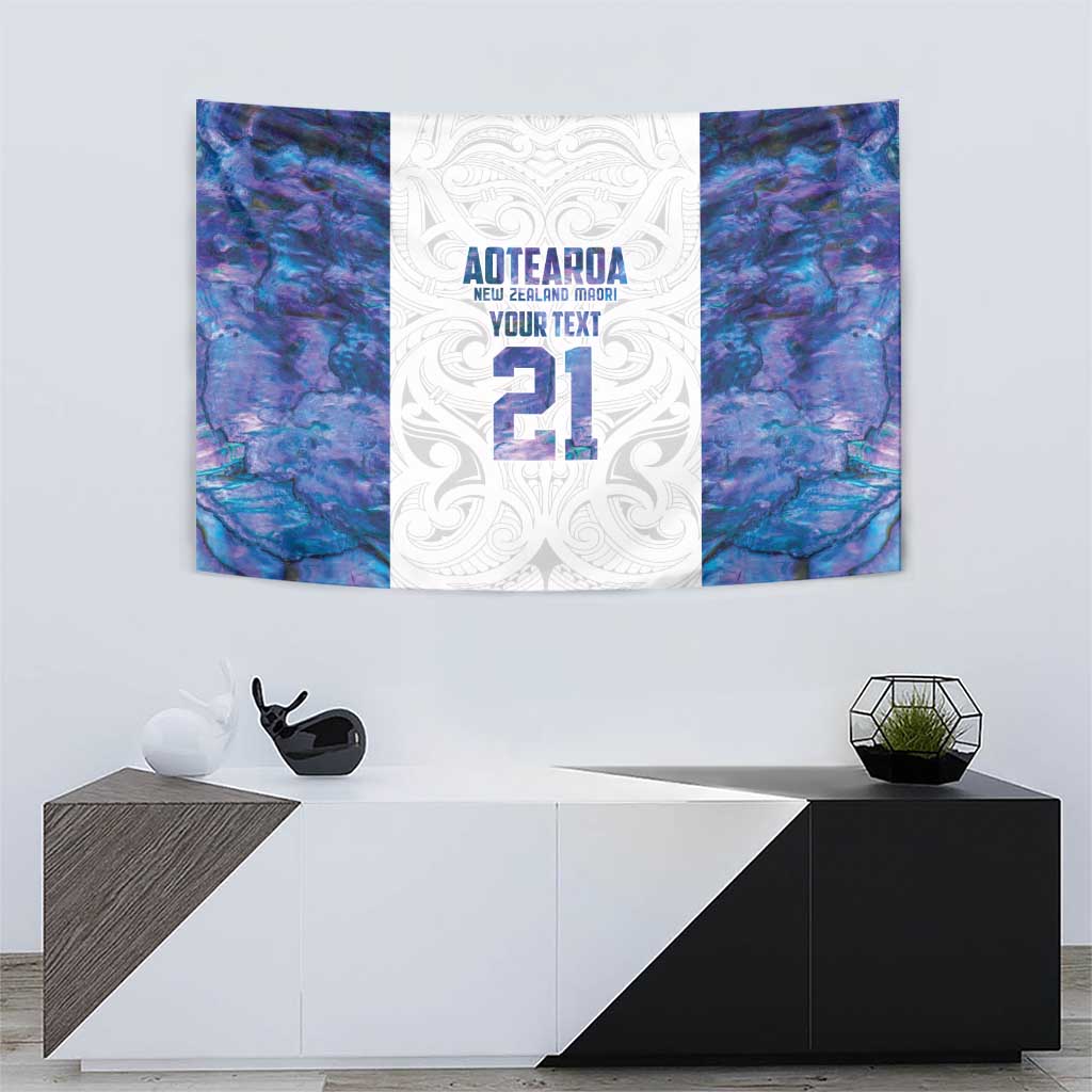 Custom New Zealand Aotearoa Tapestry Purple Maori Paua Shell Indigenous - Aussie Hoodie