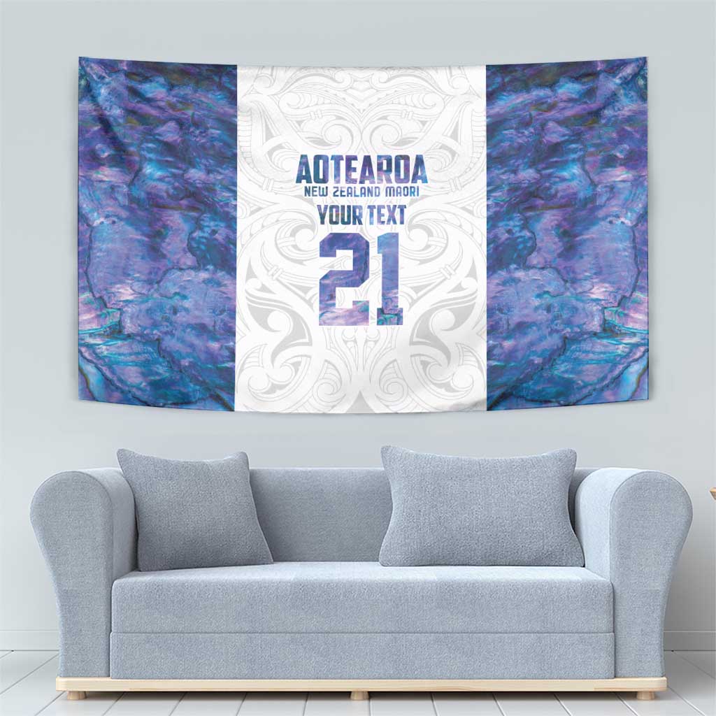 Custom New Zealand Aotearoa Tapestry Purple Maori Paua Shell Indigenous - Aussie Hoodie