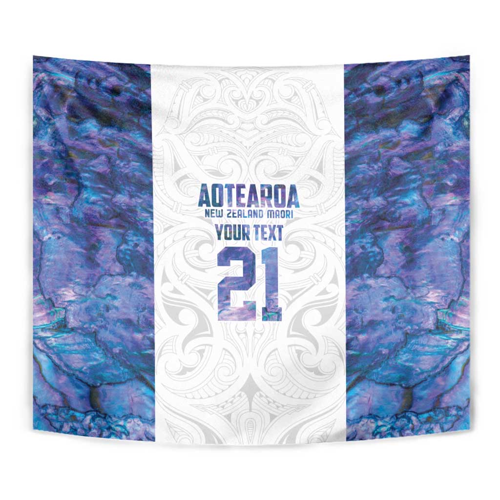 Custom New Zealand Aotearoa Tapestry Purple Maori Paua Shell Indigenous - Aussie Hoodie