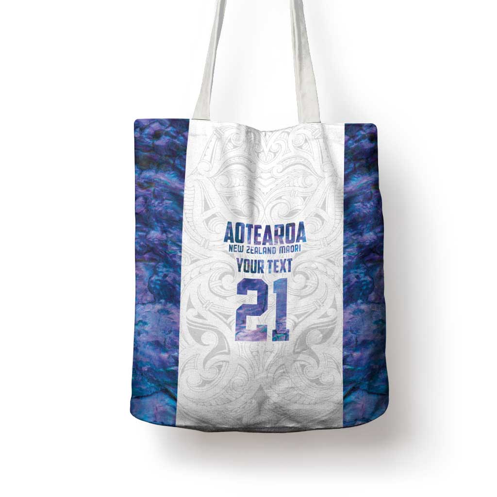 Custom New Zealand Aotearoa Tote Bag Purple Maori Paua Shell Indigenous - Aussie Hoodie