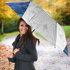Custom New Zealand Aotearoa Umbrella Purple Maori Paua Shell Indigenous - Aussie Hoodie