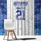 Custom New Zealand Aotearoa Window Curtain Purple Maori Paua Shell Indigenous - Aussie Hoodie