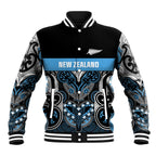 World Cricket Custom New Zealand Baseball Jacket Kia kaha nga Potae Pango