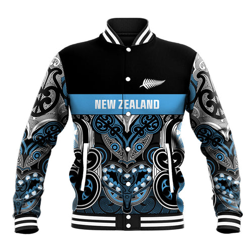 World Cricket Custom New Zealand Baseball Jacket Kia kaha nga Potae Pango