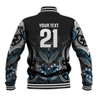 World Cricket Custom New Zealand Baseball Jacket Kia kaha nga Potae Pango