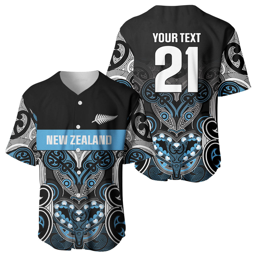 World Cricket Custom New Zealand Baseball Jersey Kia kaha nga Potae Pango