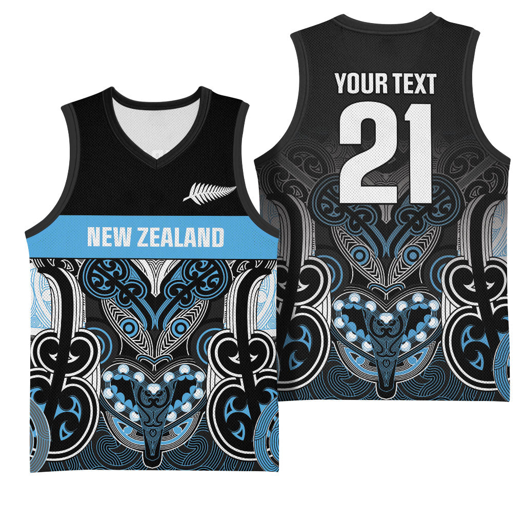 World Cricket Custom New Zealand Basketball Jersey Kia kaha nga Potae Pango
