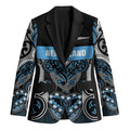 World Cricket Custom New Zealand Blazer Kia kaha nga Potae Pango
