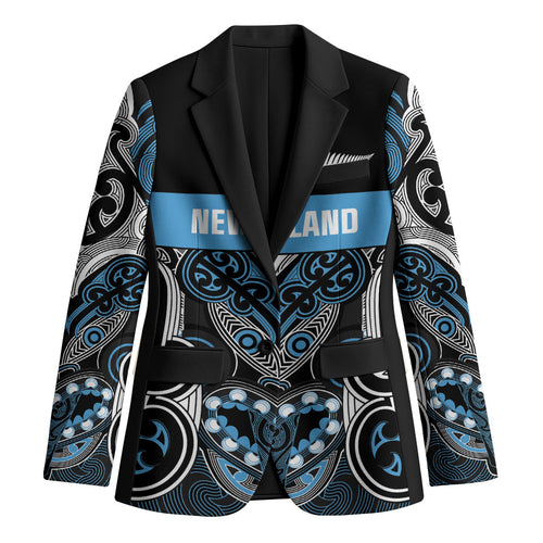World Cricket Custom New Zealand Blazer Kia kaha nga Potae Pango