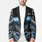 World Cricket Custom New Zealand Blazer Kia kaha nga Potae Pango