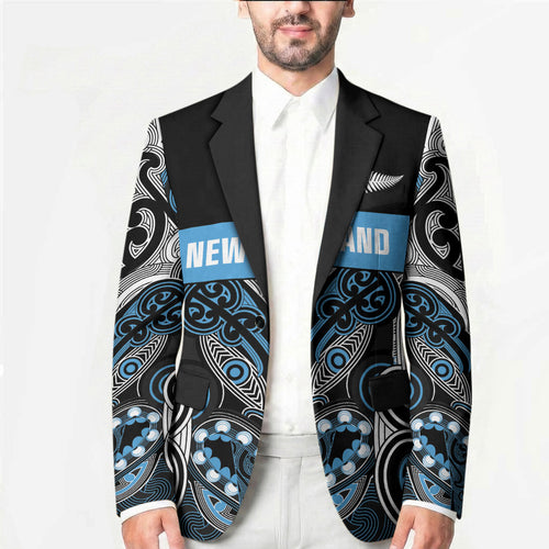 World Cricket Custom New Zealand Blazer Kia kaha nga Potae Pango