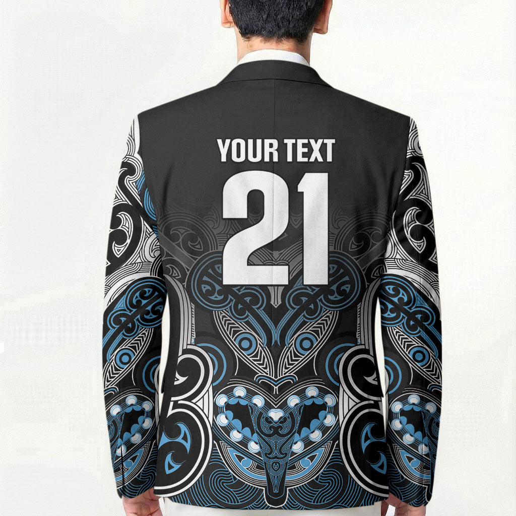 World Cricket Custom New Zealand Blazer Kia kaha nga Potae Pango