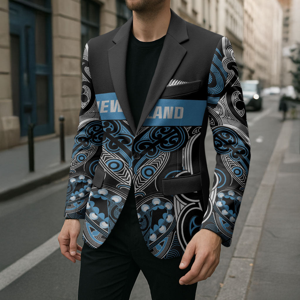 World Cricket Custom New Zealand Blazer Kia kaha nga Potae Pango