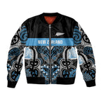 World Cricket Custom New Zealand Bomber Jacket Kia kaha nga Potae Pango
